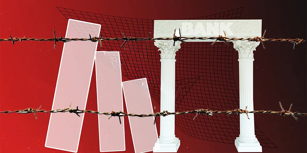 When conflicts rewire banks