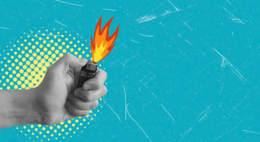 The IMF can see the fire but has no sprinkler system
